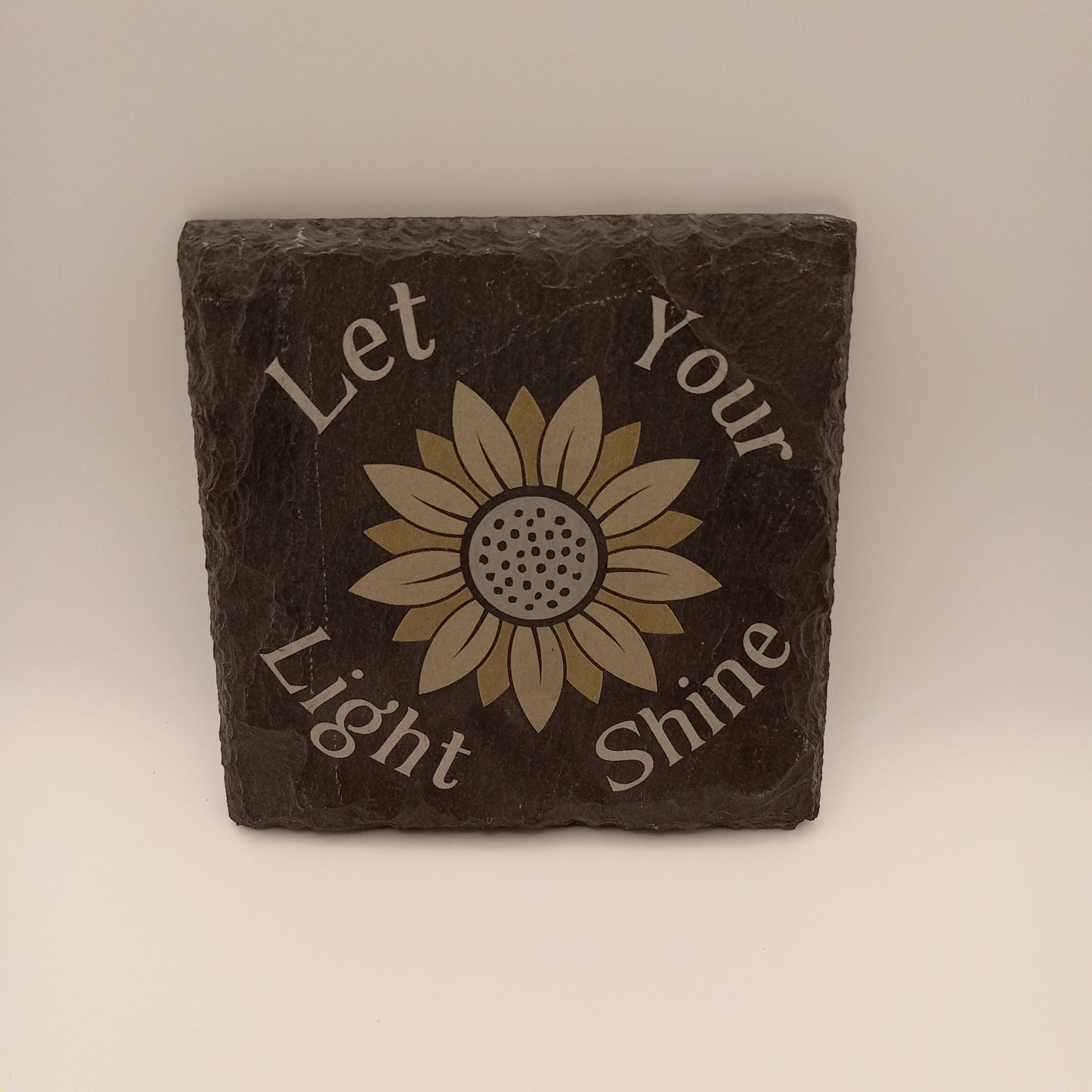 Let your light shine Slate coaster