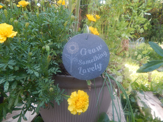 slate garden sign