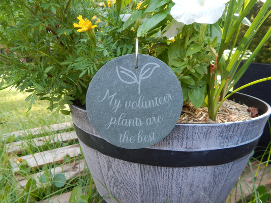 slate garden sign