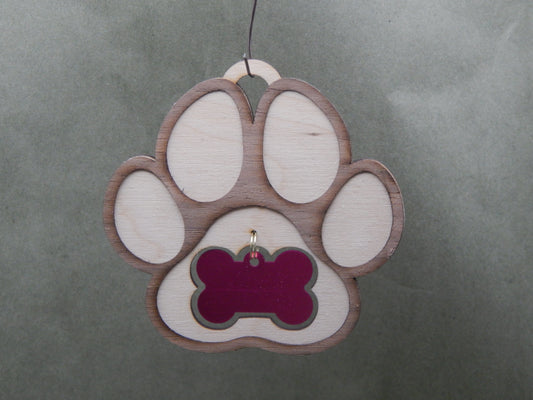 Dog tag ornament